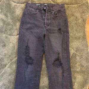 Black ripped jeans wild fable